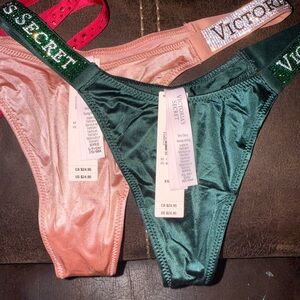 Victoria's Secret Kids Bottoms - Shimmering Green and Coral